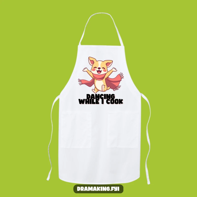 Funny Dog Ballet Apron: Kitchen Fun with Joyful Pooch, Great Funny Gift