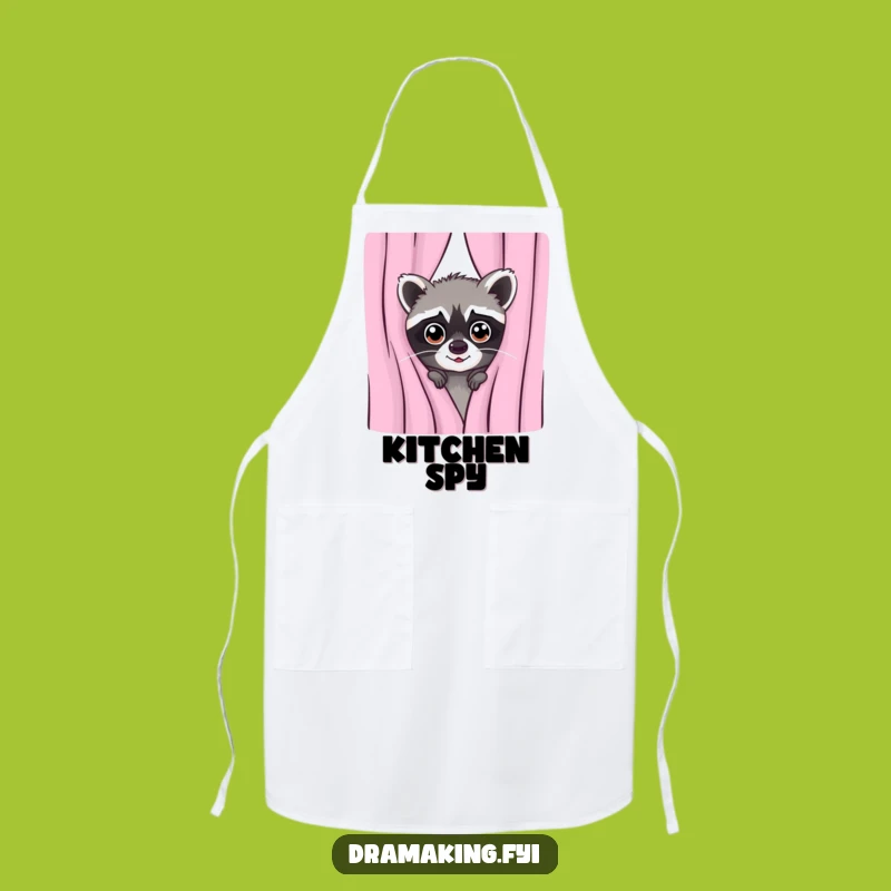 Funny Mischievous Raccoon Apron: Cook with a Hint of Playfulness