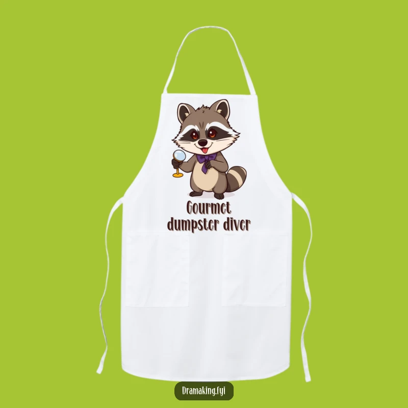 Funny Raccoon Apron: Mischievous Opera Bib, Hilarious Theater Gift
