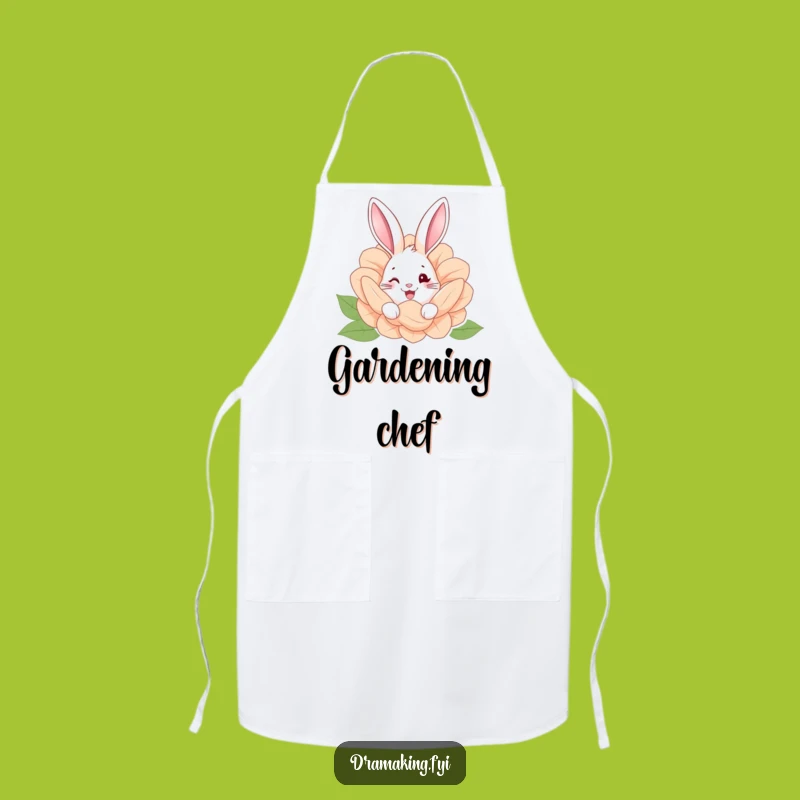 Funny Hidden Rabbit Apron: Hilarious Garden Wear Gift for Nature Fans