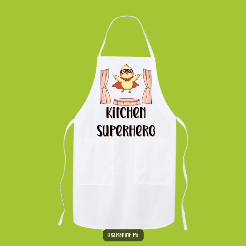 Funny Hero Bird Apron: Hilarious Kitchen Wear Gift for Bird Fans
