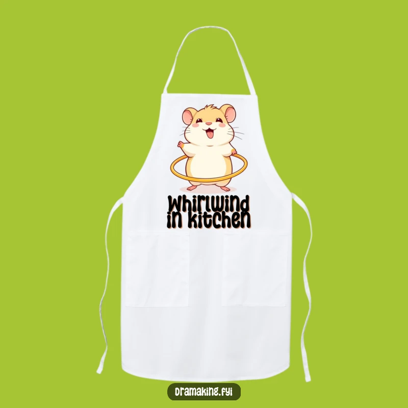Funny Hamster Hula Hoop Apron: Cook with Energy