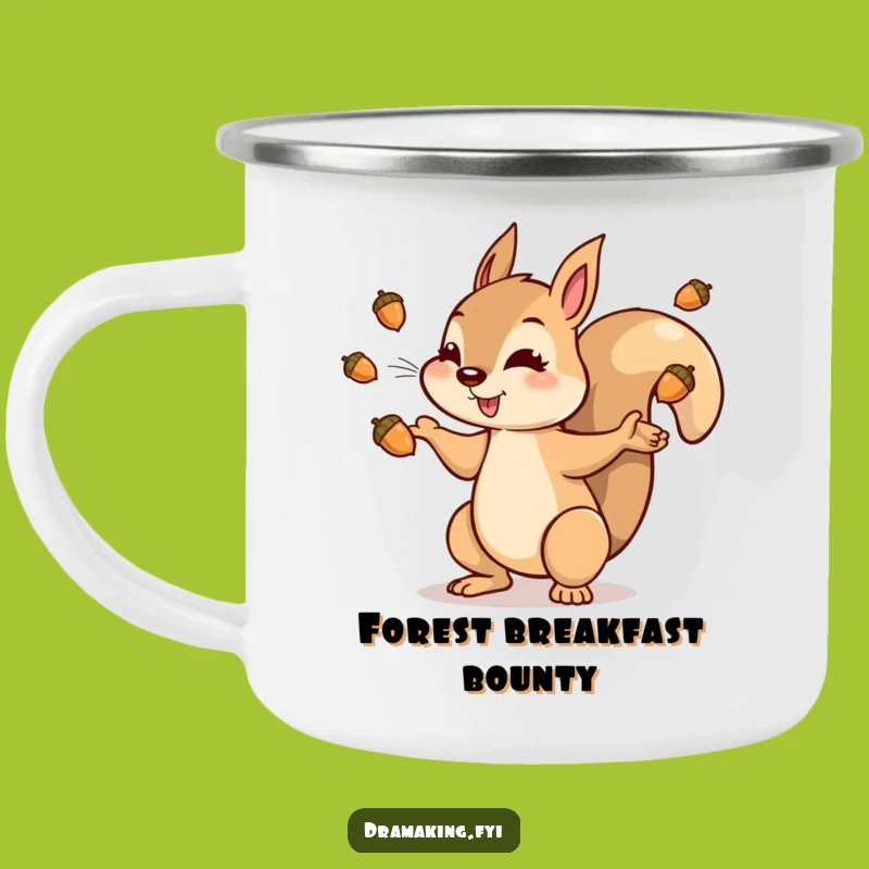Funny Squirrel Acorn Camping Mug: Durable Dramatic Character Cup