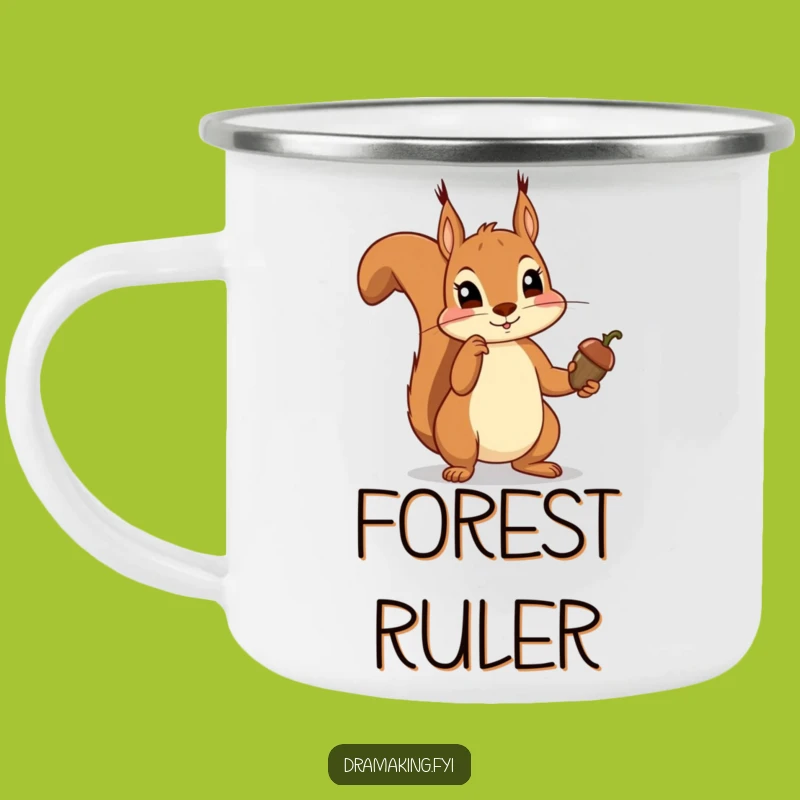 Funny Squirrel Acorn Camping Mug - Durable & Hilarious Woodland Drinkware, Perfect Funny Gift