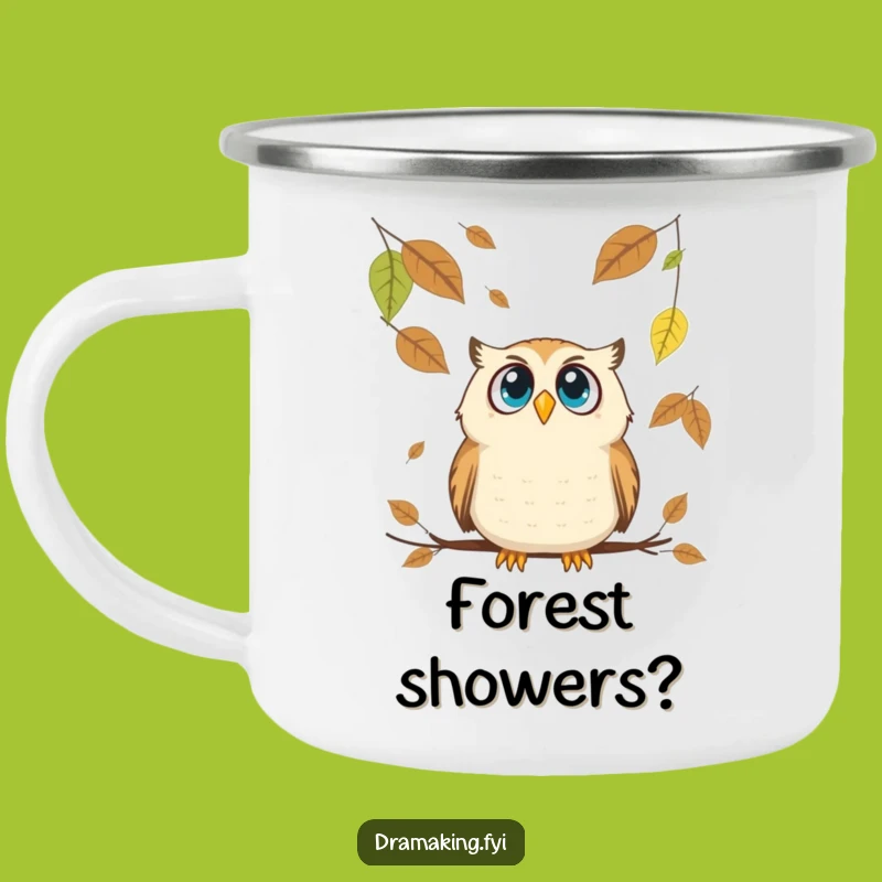 Funny Owl Campfire Mug: Enjoy Nature's Surprise Hilariously