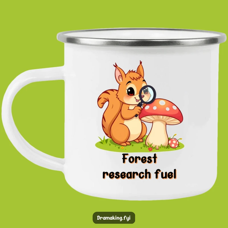 Funny Explorer Squirrel Camping Mug: Adventure with Nature's Humor!