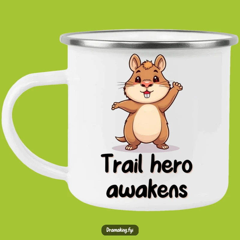 Funny Hero Capybara Camping Mug: Epic Poses for Outdoor Funny Adventures!
