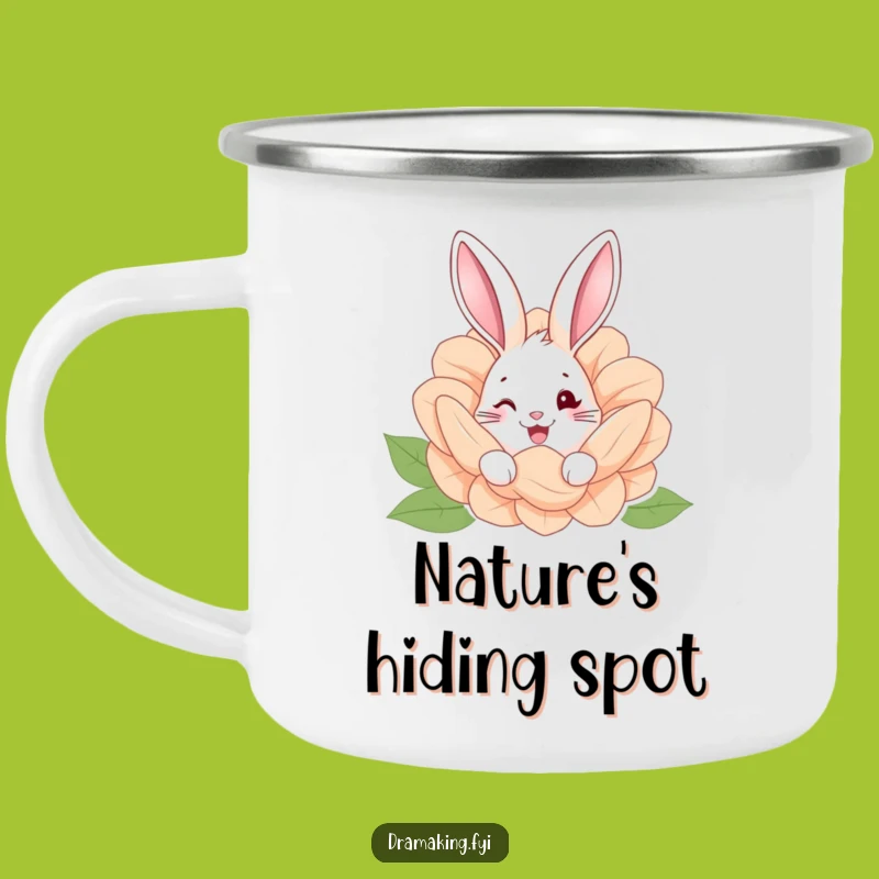 Funny Hidden Rabbit Camping Mug: Whimsical Outdoor Humor Gift
