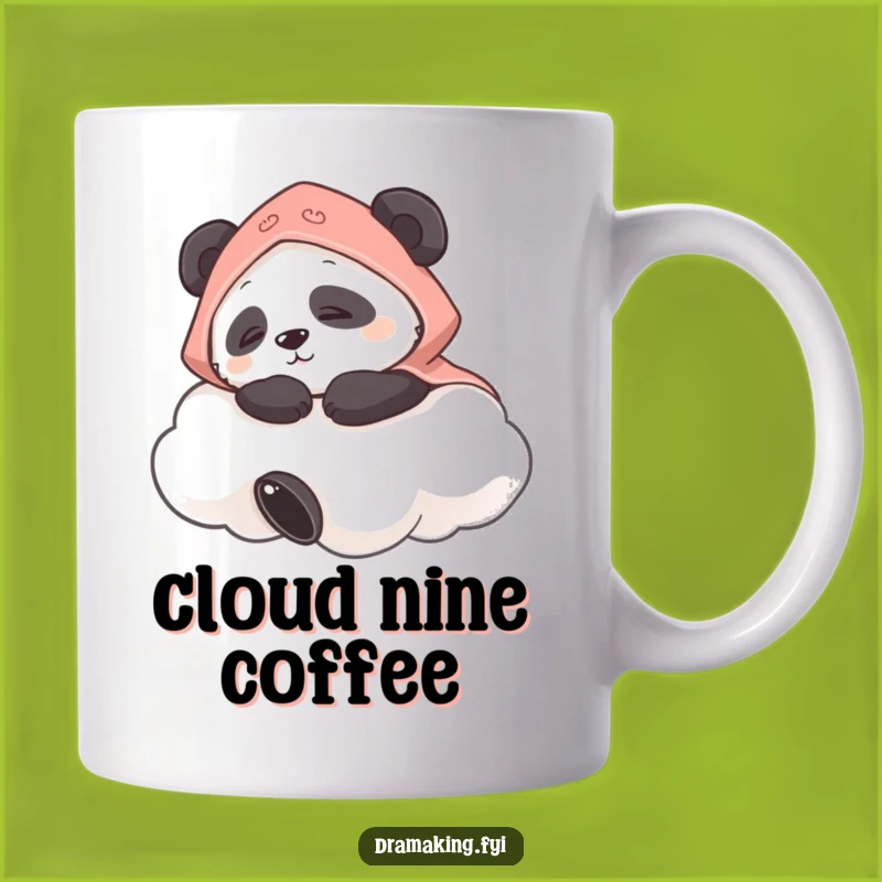 Funny Panda Cloud Mug: Hilarious Naptime Bliss, Perfect Funny Gift!