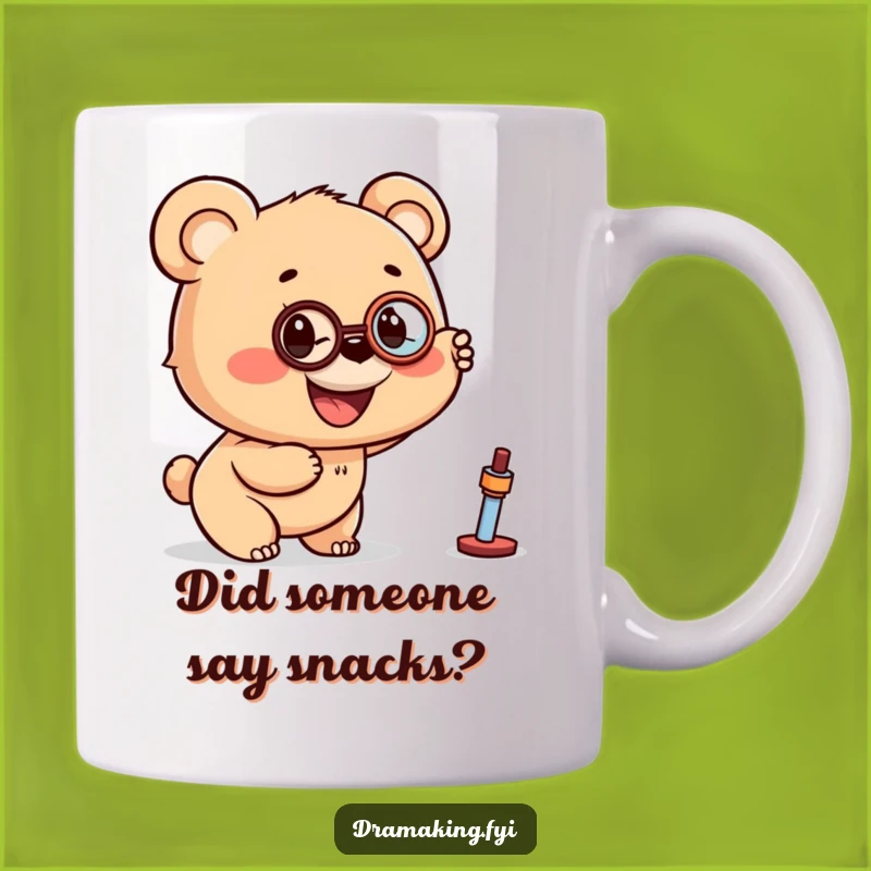 Funny Bear Cub Monocle Mug - Curious & Hilarious Gift Hunter