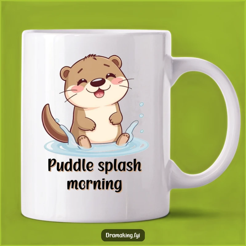 Funny Otter Splash Mug: Joyful & Playful Gift for Water Lovers!