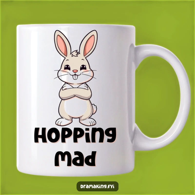 Funny Dramatic Bunny Mug: Strike a Pose with a Smile Gift