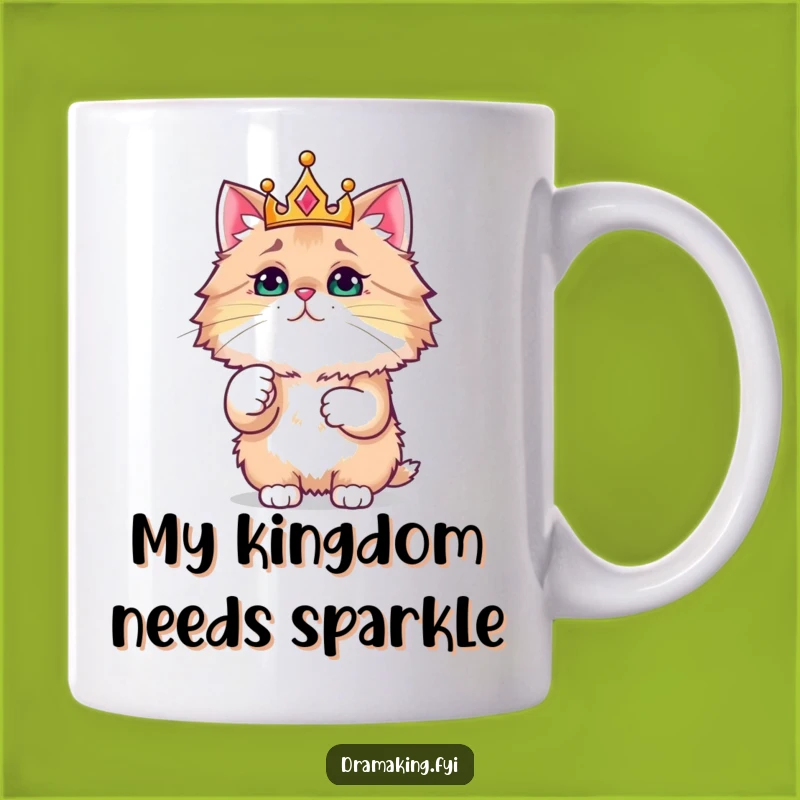 Funny Royal Cat Mug: Majestic Feline Gift for Cat Lovers