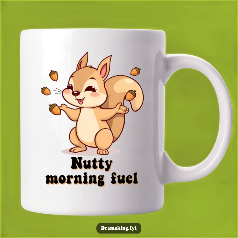 Funny Squirrel Acorn Mug: Dramatic Character Gift for Hoarders