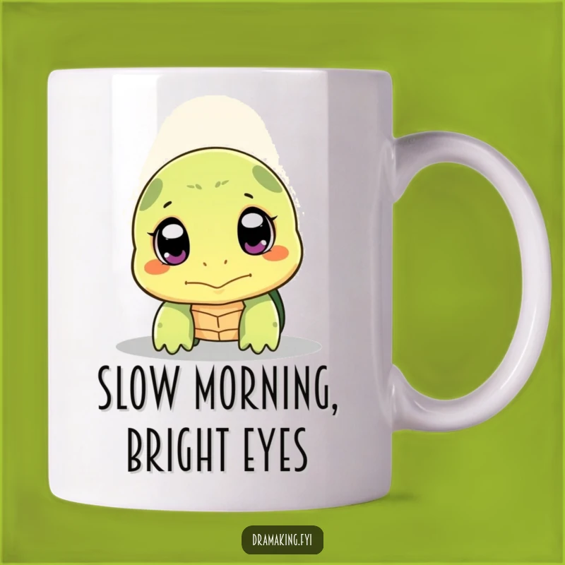 Funny Shy Turtle Mug: Peek-a-Boo Art, Expressive Eyes, Perfect Introvert Gift