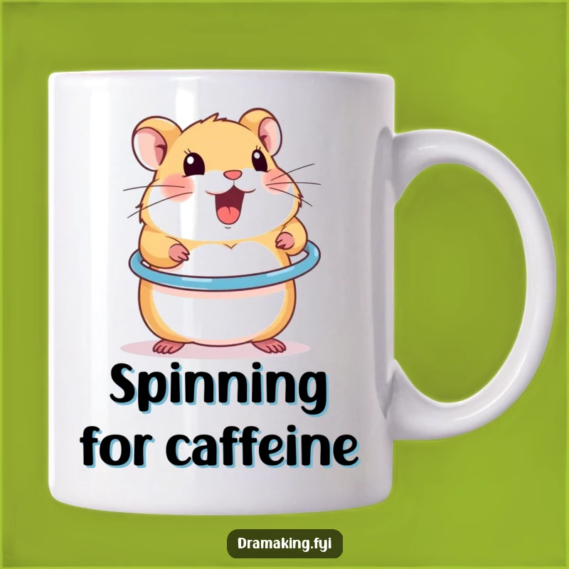 Funny Hamster Hula Hoop Mug: Exciting & Humorous Pet Gift
