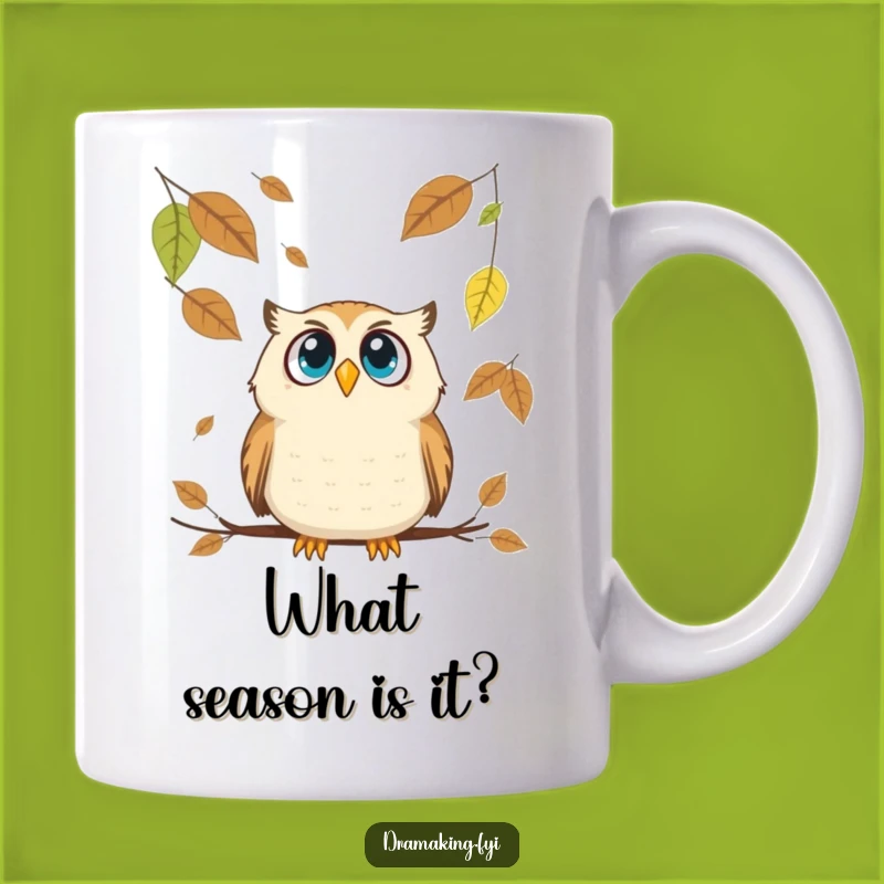 Funny Owl Leaf Surprise Mug: A Hilarious Gift for Nature Lovers