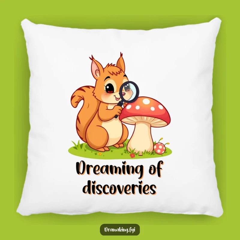 Funny Explorer Squirrel Pillow: Cozy Up with Woodland Charm!