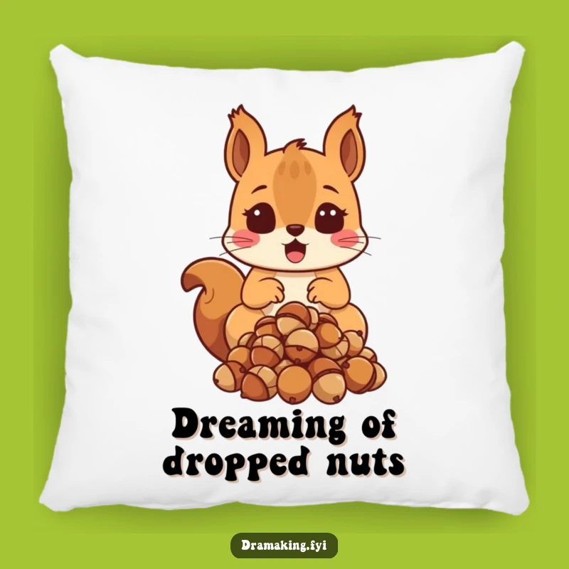 Funny Surprised Squirrel Pillow: Cozy Up to Hilarious Shock!