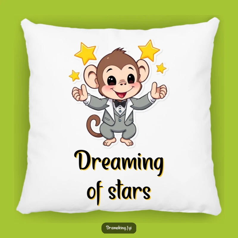Funny Monkey Tuxedo Pillow: Cozy & Hilarious Comfort, Perfect Funny Gift!