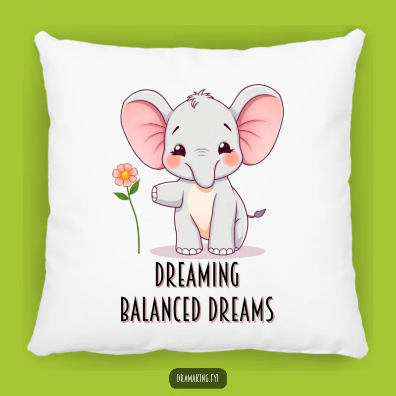 Funny Elephant Calf Balancing Pillow: Cozy Joyful Accent, Perfect Funny Gift