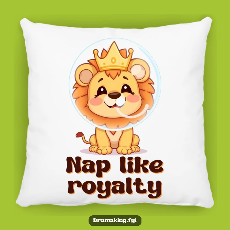 Funny Lion Cub Bubble Pillow: Cheerful Character Cushion for Little Kings