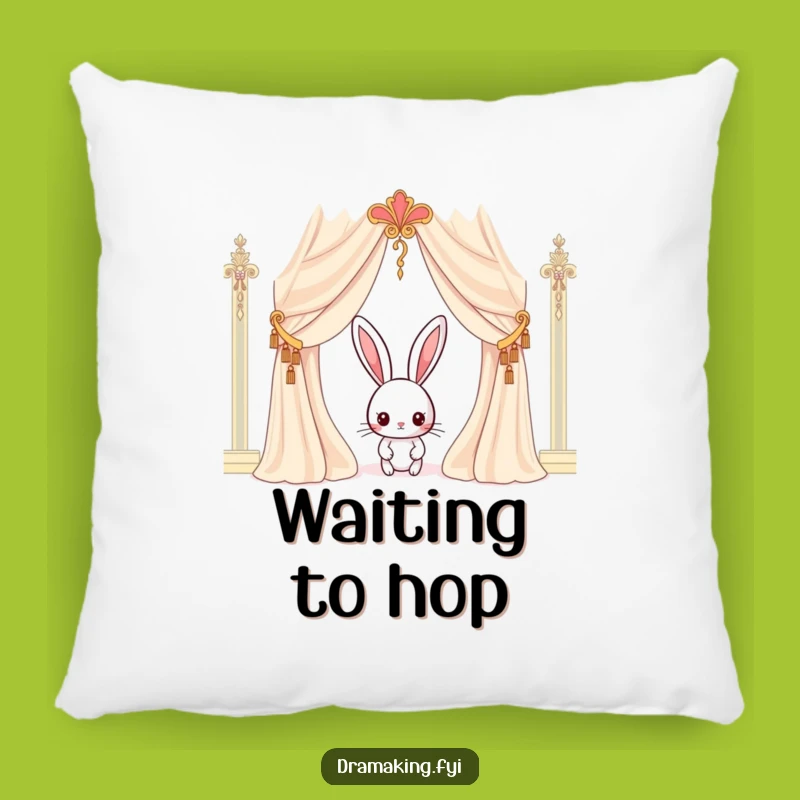 Funny Rabbit Curtain Pillow: Curious Character Cushion for Shy Stars