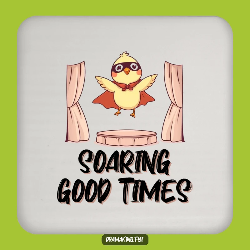Funny Hero Bird Coasters: Hilarious Protection for Surfaces Gift