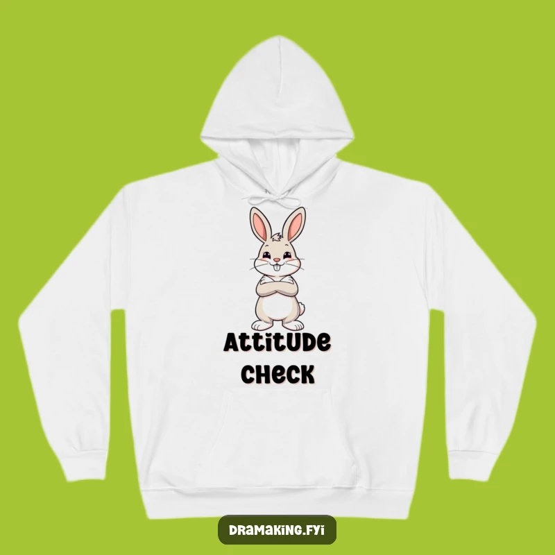 Cozy Funny Dramatic Bunny Hoodie: Stay Warm with Bold Style