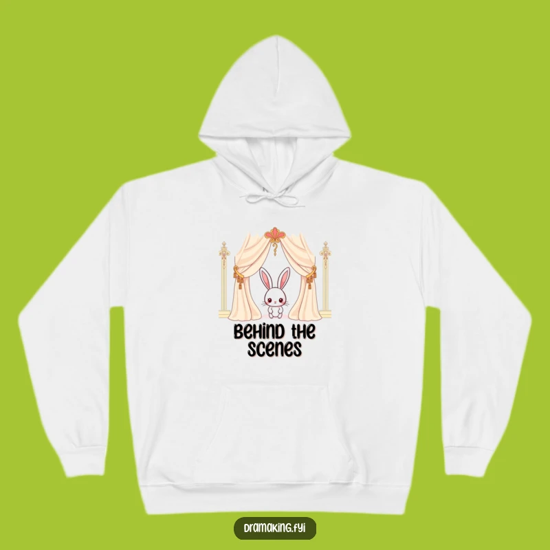 Funny Rabbit Curtain Hoodie: Cozy Curious Character Wear for Introverts