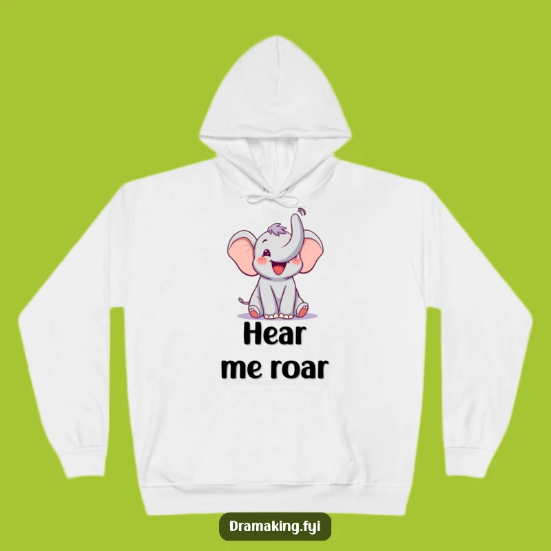 Funny Elephant Trumpet Hoodie: Cozy Warmth Meets Hilarious, Joyful Expression