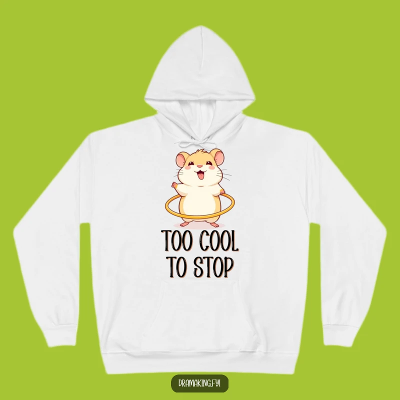 Funny Hamster Hula Hoop Hoodie: Cozy and Energetic Fun