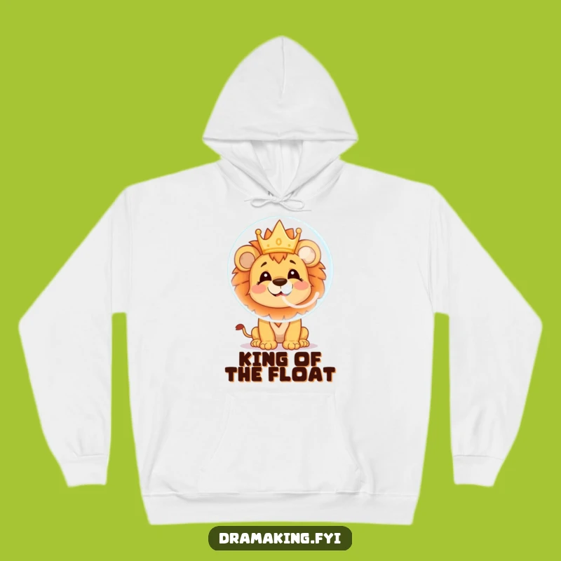 Funny Lion Cub Bubble Hoodie: Cozy Cheerful Character Wear for Dreamers