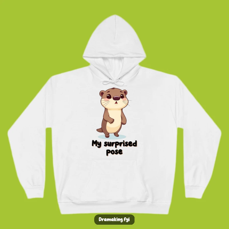 Funny Otter Pose Hoodie: Cozy Up with this Hilarious Animal Sweatshirt
