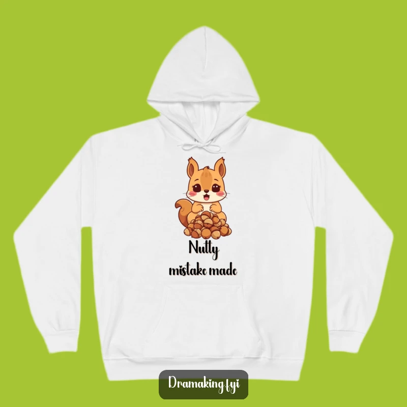 Funny Surprised Squirrel Hoodie: Cozy Up with Hilarious Shock!