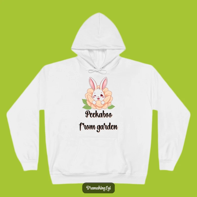 Funny Hidden Rabbit Hoodie: Cozy & Whimsical Garden Comfort Gift