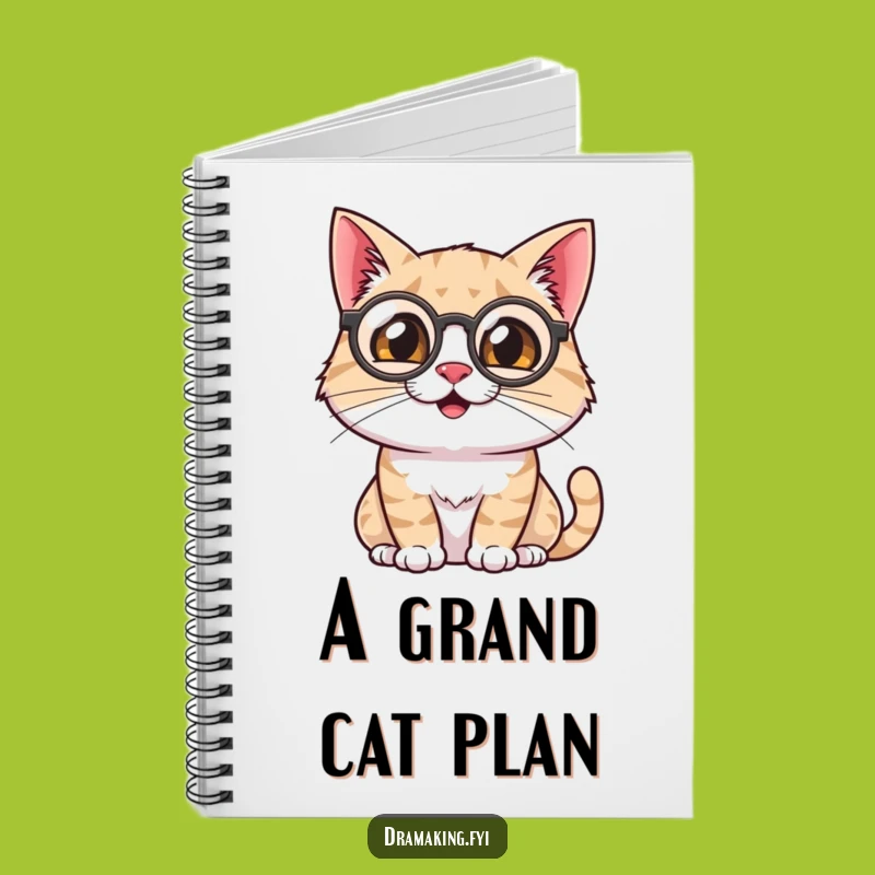 Funny Cat Notebook: Monocle Feline Journal, Hilarious Sophisticated Gift