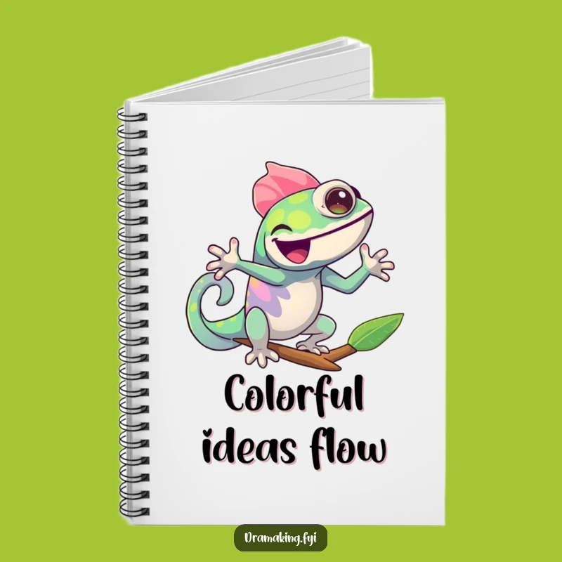 Funny Chameleon Pose Notebook: Jot Down Ideas with this Comedic Reptile Stationery