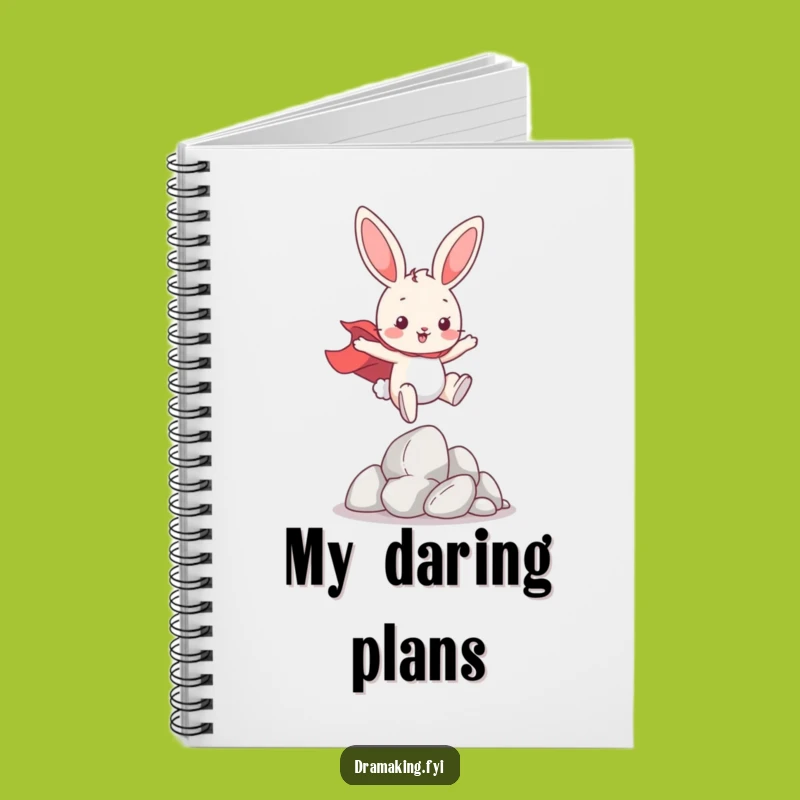 Funny Hero Bunny Notebook: Leap into Action with Your Notes