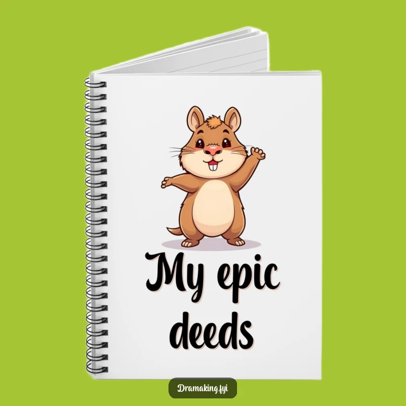 Funny Hero Capybara Notebook: Jot Down Ideas with Epic, Funny Poses!