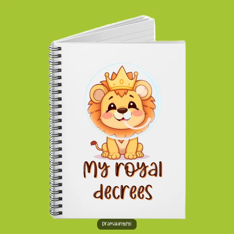 Funny Lion Cub Bubble Notebook: Cheerful Character Journal for Thoughts