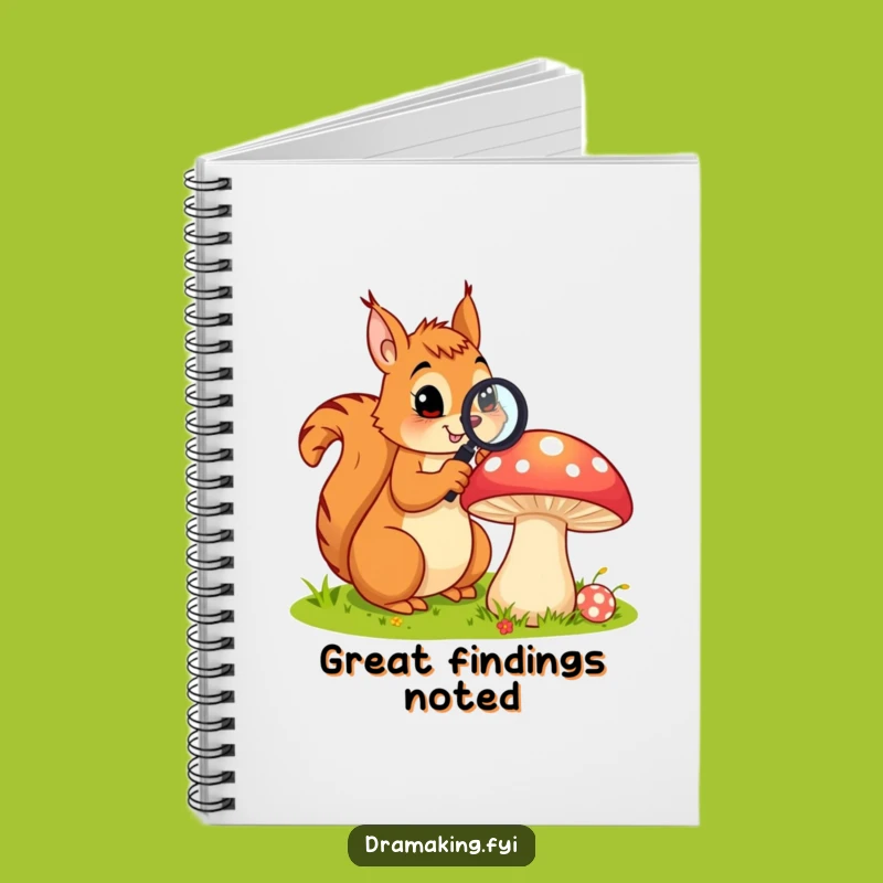 Funny Curious Squirrel Notebook: Jot Down Ideas with Woodland Flair!
