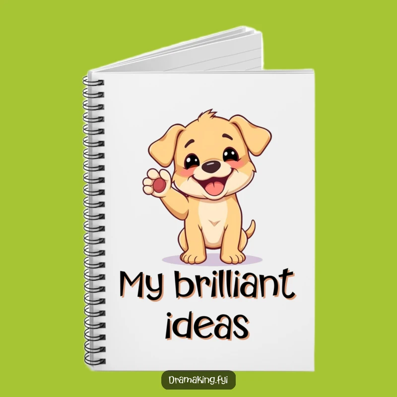 Funny Puppy Pose Notebook: Hilarious Journal for Doggy Thoughts Gift