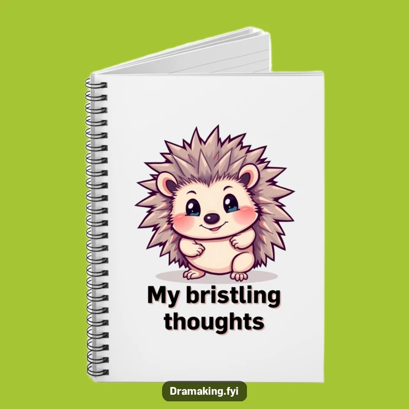 Funny Hedgehog Pose Notebook: Jot Down Ideas with this Comedic Animal Stationery