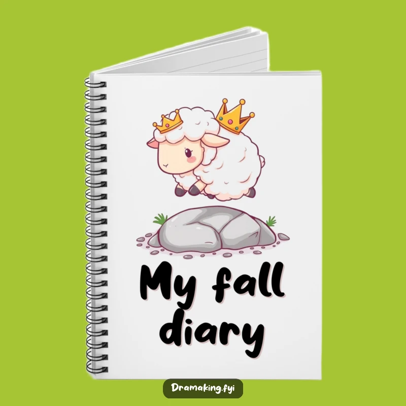 Funny Sheep Crown Notebook: Jot Down Laughs, Perfect Gift for Regal Scribblers