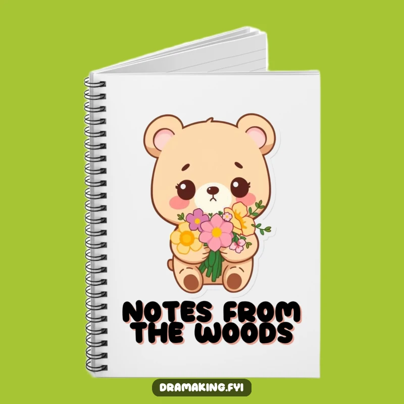 Funny Bear Bouquet Notebook: Smug Flower Bear Journal, Adorable & Hilarious Gift!