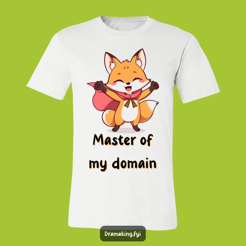 Funny Hero Fox Cape T-Shirt - Bold & Hilarious Fox Apparel