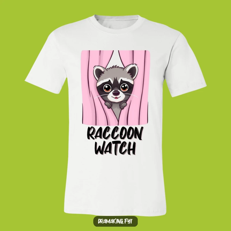 Funny Mischievous Raccoon T-Shirt: Show Off Your Playful Side