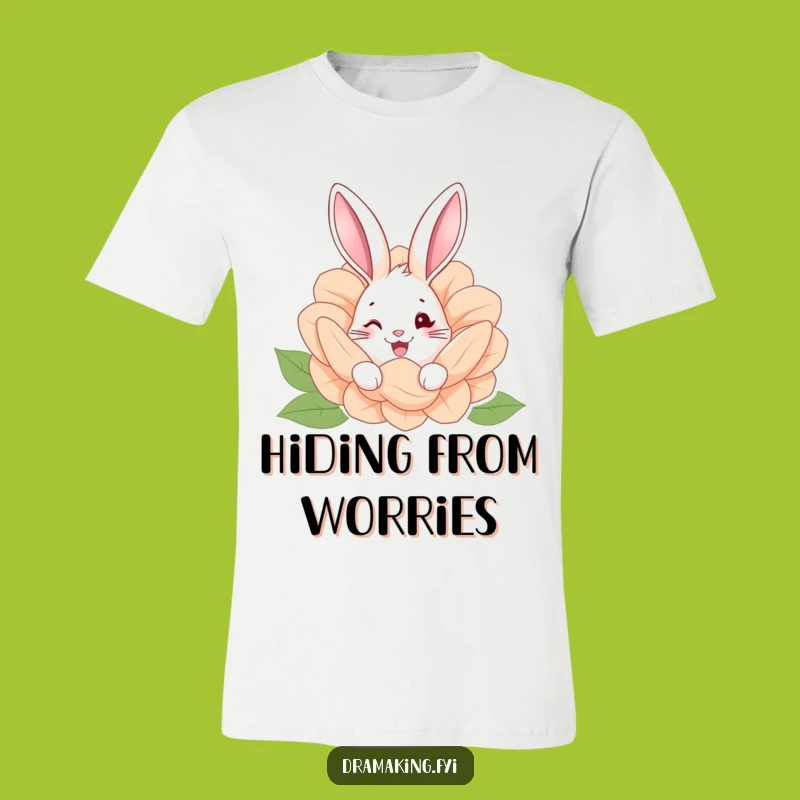 Funny Hidden Rabbit T-Shirt: Whimsical Garden Humor Gift