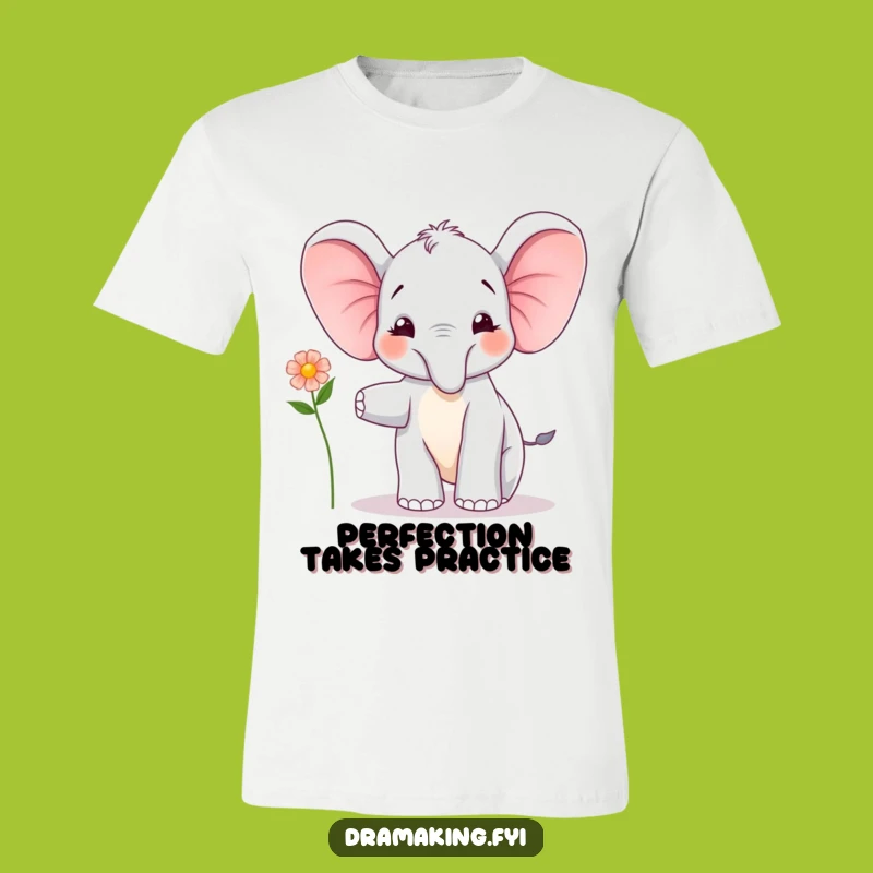 Funny Elephant Calf Balancing Tee: Adorable Fun, Excellent Funny Gift